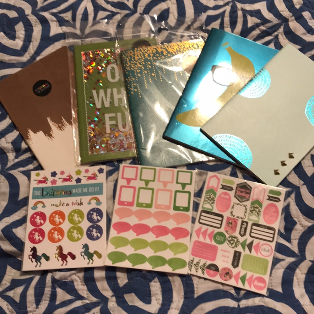 5 Journals and Stickers